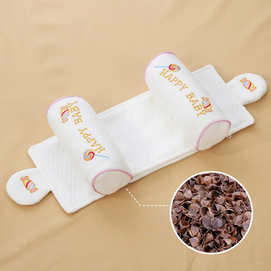Premium Baby Support Pillow - Organic Cotton Infant Head Shaping Cushion for Newborns 0-12 Months