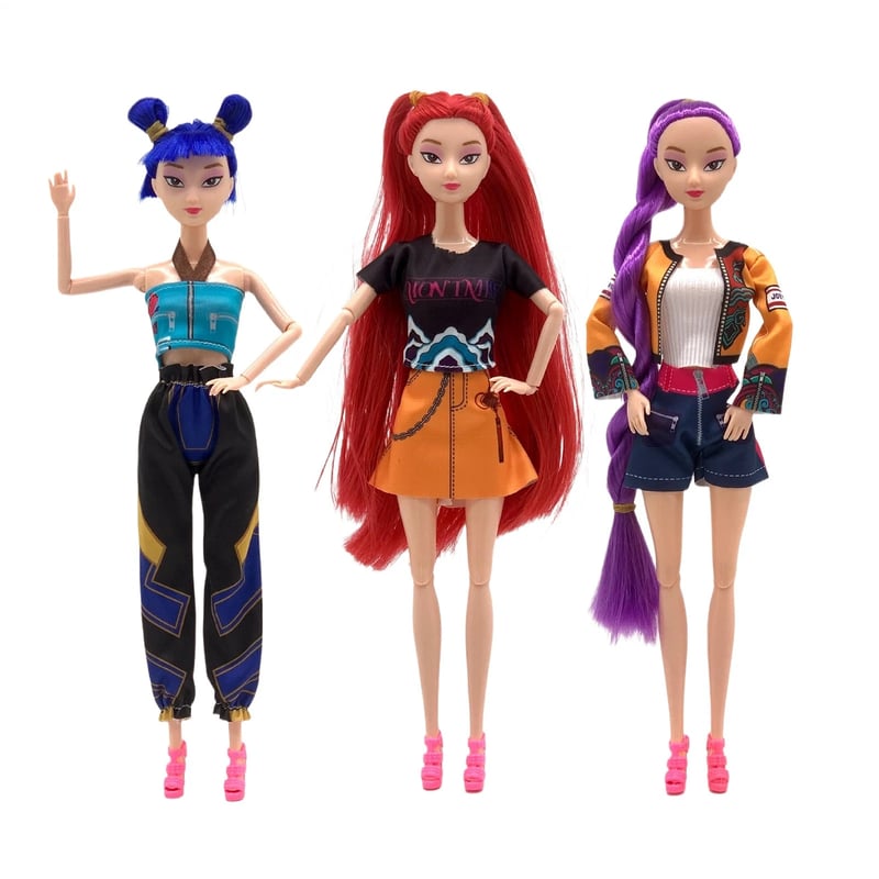 🔥Cosplay Kpop Demon Hunters Dolls Moveable Joint Collectible Figure 3 Pieces