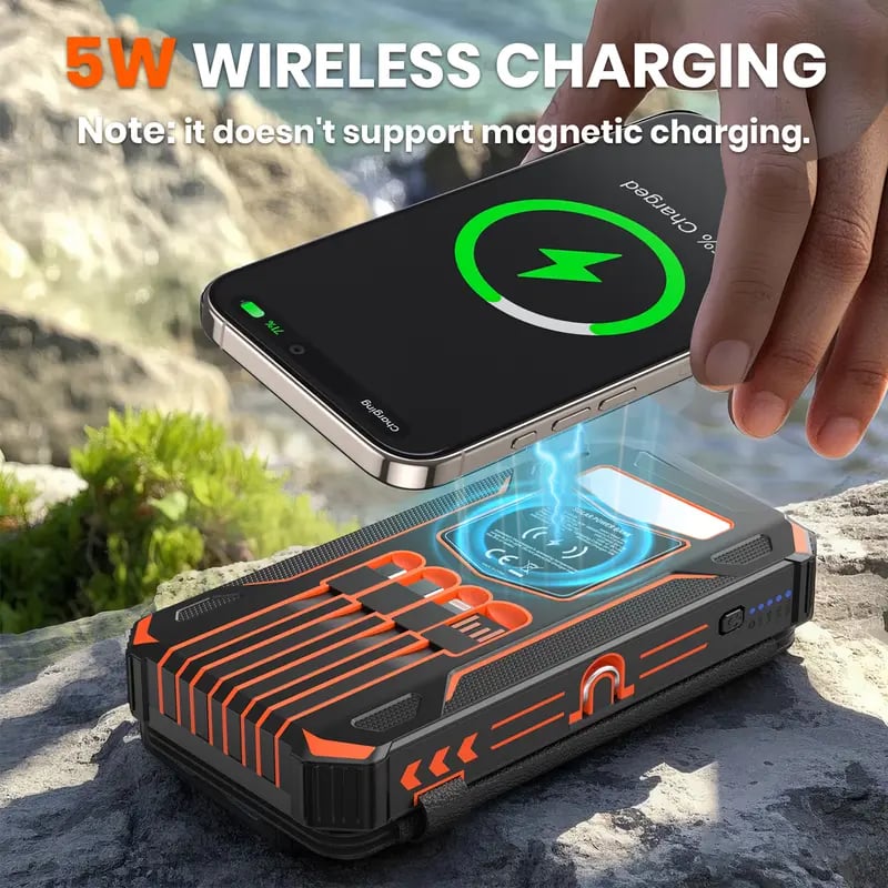 Outdoor Foldable Solar Large Capacity Charger Mobile Power Bank