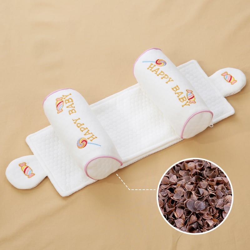 Premium Baby Support Pillow - Organic Cotton Infant Head Shaping Cushion for Newborns 0-12 Months