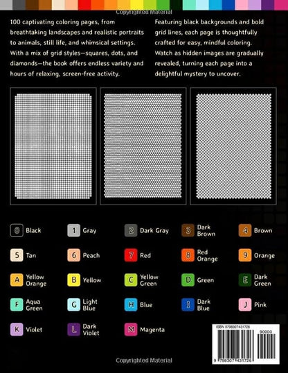 100 Color by Number Mysteries: A Coloring Book for Adults Relaxation and Wonder