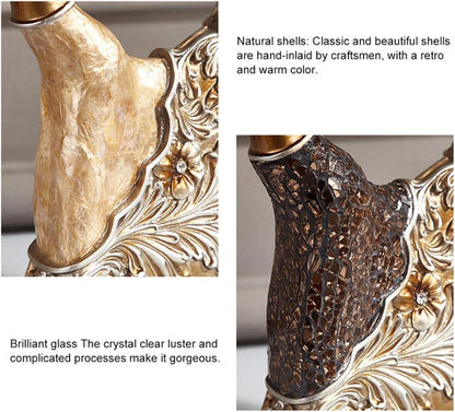 Elegant Vintage Peacock Dancer Sculptures - Set of 3