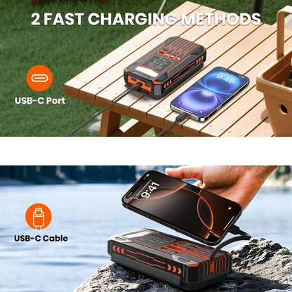 Outdoor Foldable Solar Large Capacity Charger Mobile Power Bank