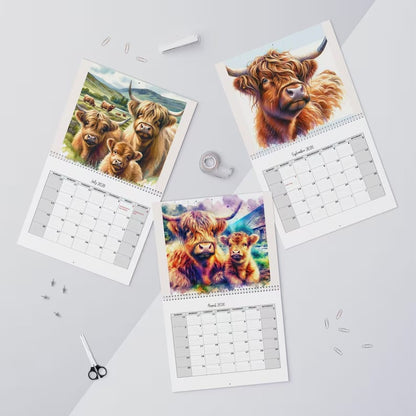 Highland Cow Calendar 2026