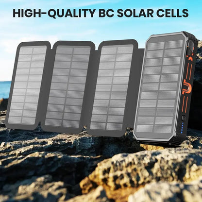 Outdoor Foldable Solar Large Capacity Charger Mobile Power Bank