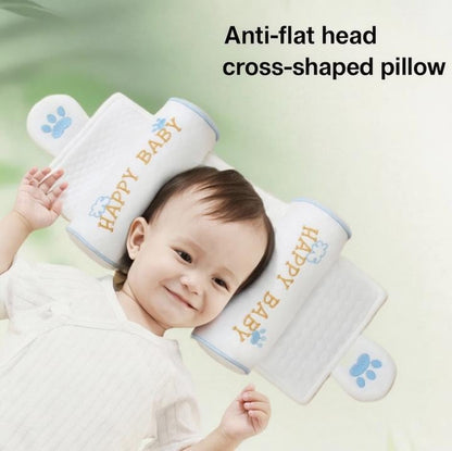 Premium Baby Support Pillow - Organic Cotton Infant Head Shaping Cushion for Newborns 0-12 Months
