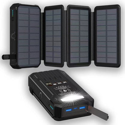 Outdoor Foldable Solar Large Capacity Charger Mobile Power Bank